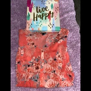 Torrid Scoop Neck High-Low Peplum Blouse